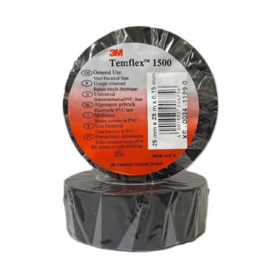 NASTRO ISOLANTE 3M TEMFLEX 1500 MT.25 NERO H.MM.25